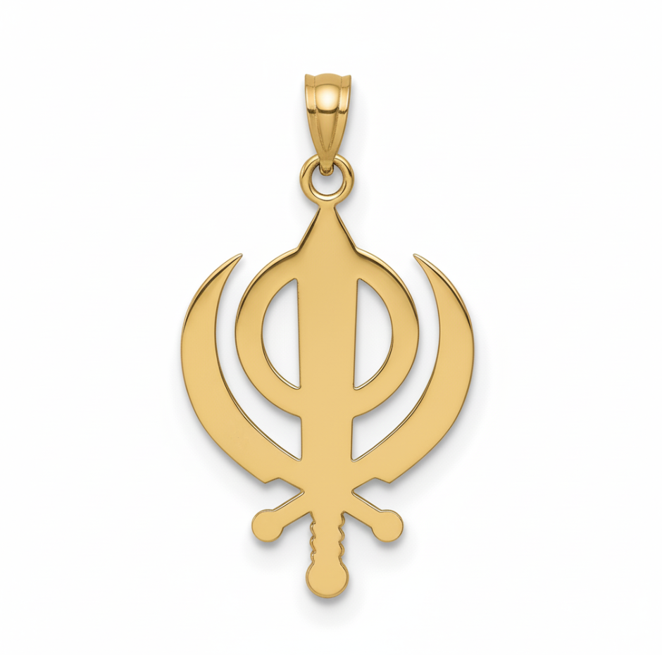 Khanda Pendant - Gold